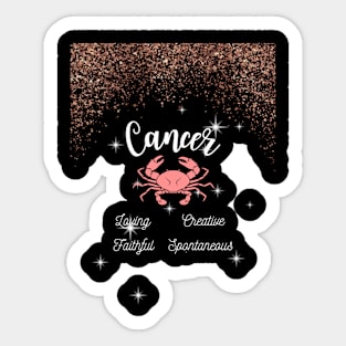 Cancer Zodiac Sign Astrology Tshirt Sticker